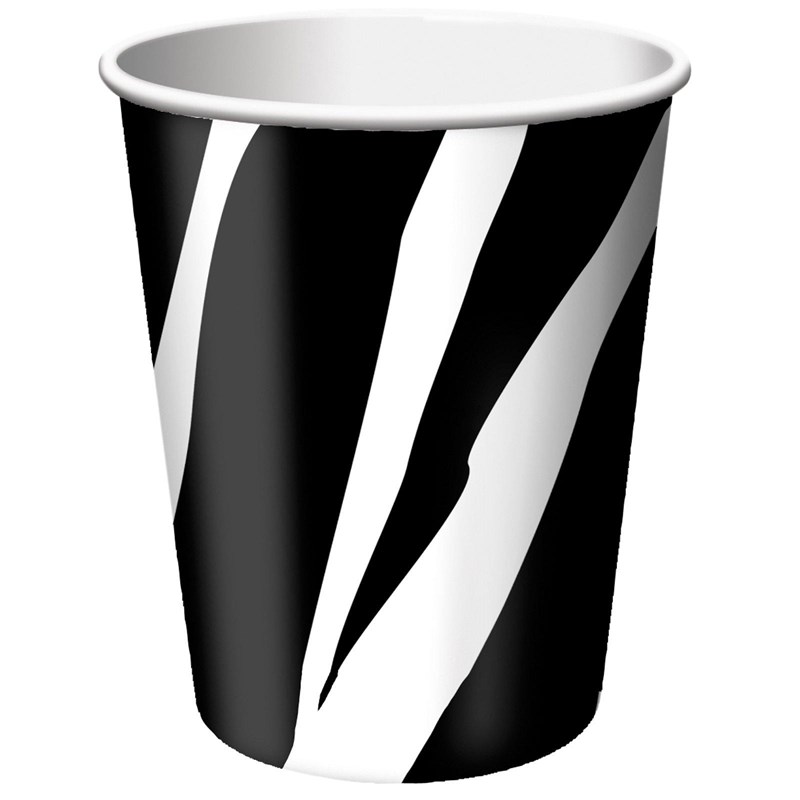 Zebra Stripes 9 oz. Cups (8) for the 2022 Costume season.