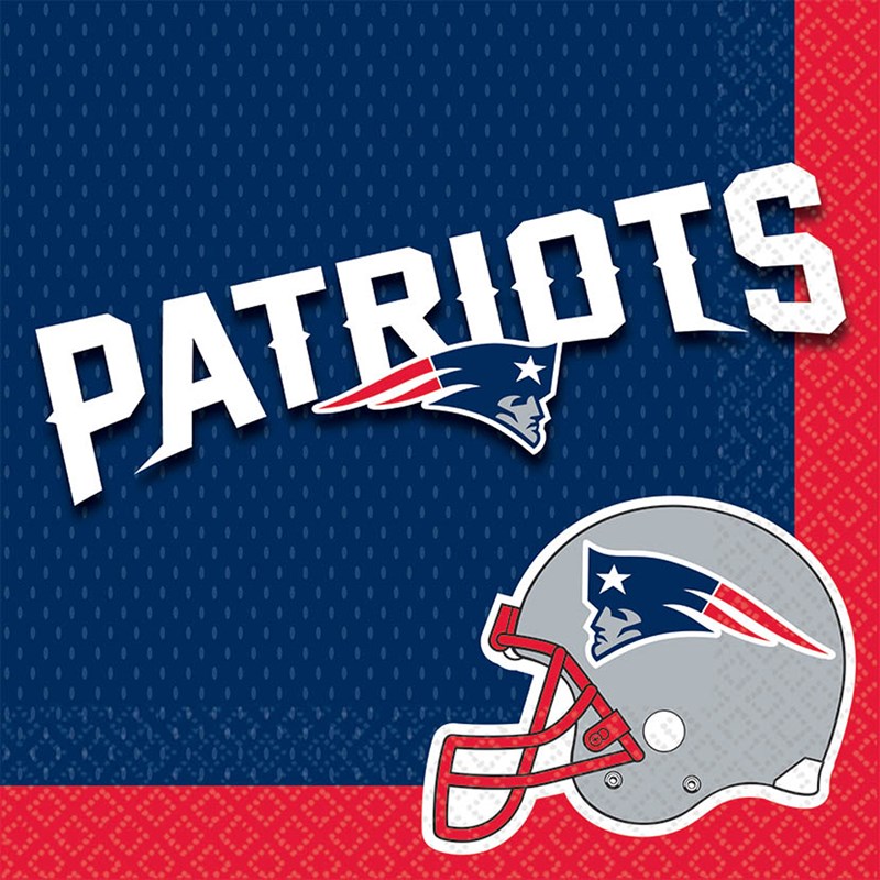 New England Patriots Lunch Napkins (16) for the 2022 Costume season.