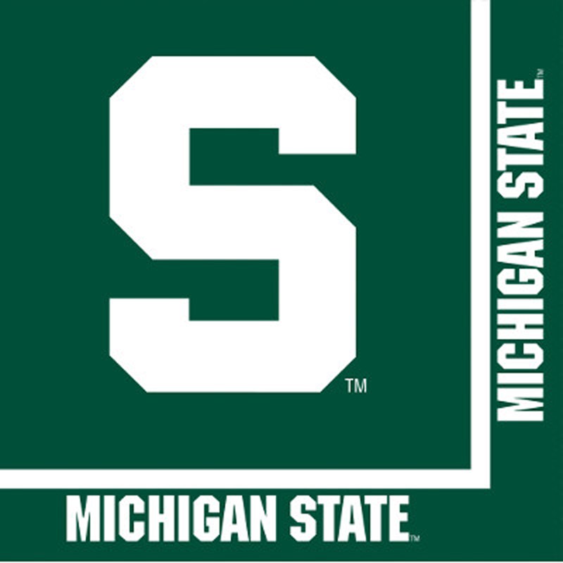 Michigan State University Spartans Lunch Napkins (20) for the 2022 Costume season.