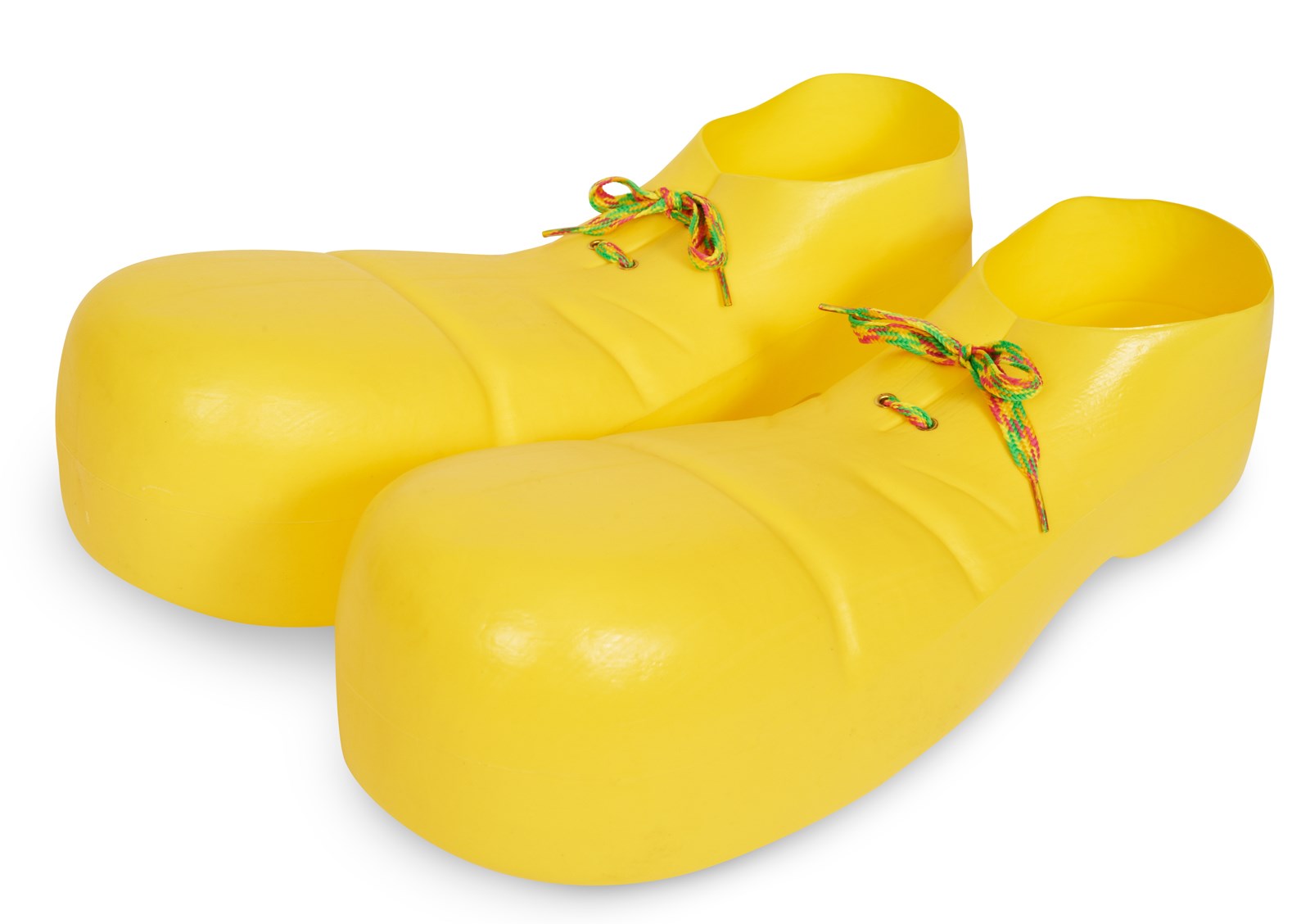 Yellow Plastic Clown Shoes for the 2022 Costume season.