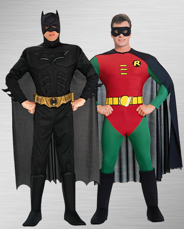 robin cosplay and Batman