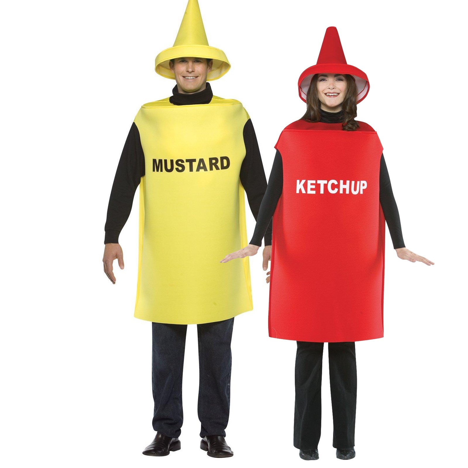 Adult Ketchup & Mustard Couples Costume