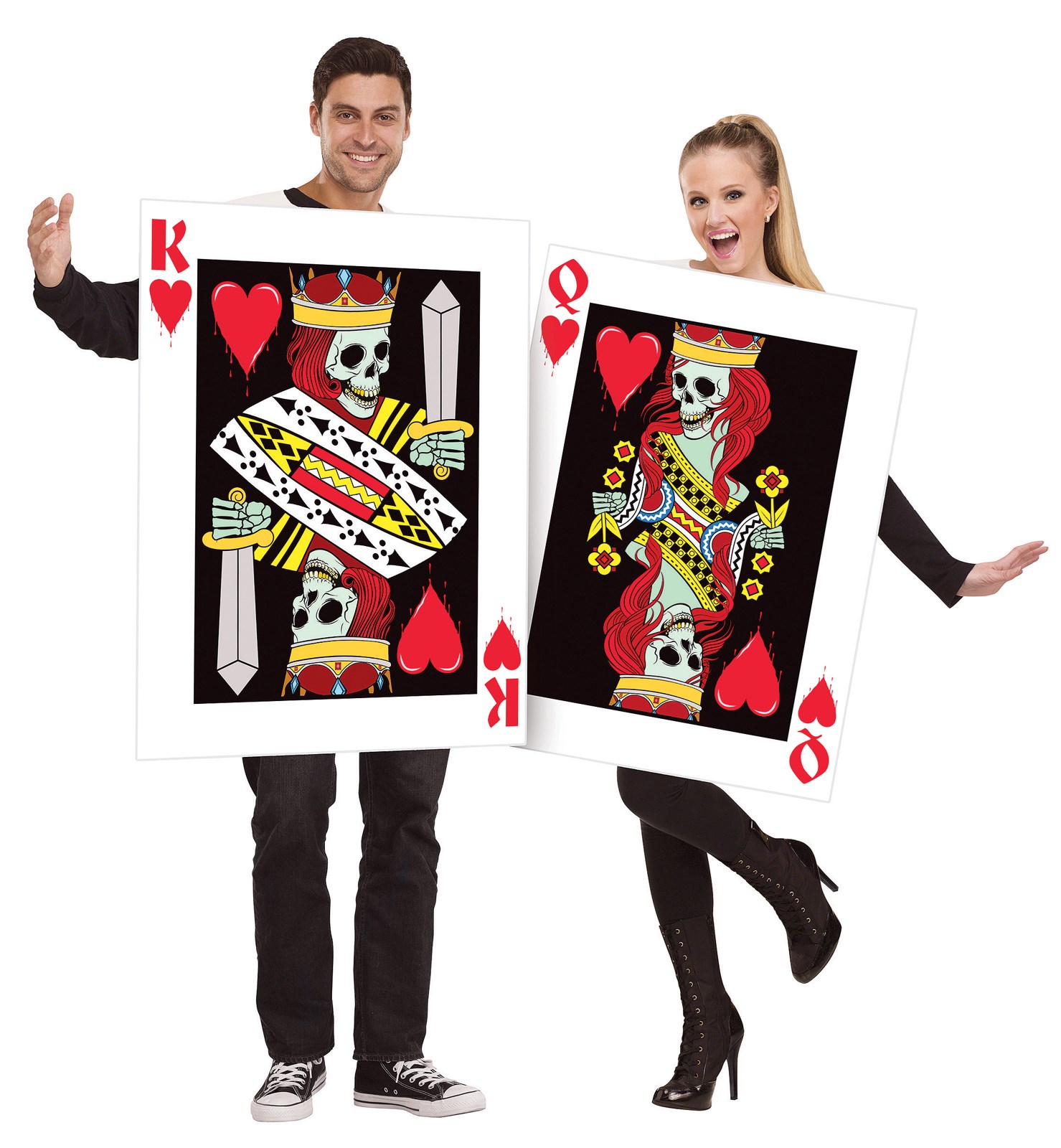 Adult King and Queen of Hearts Costume