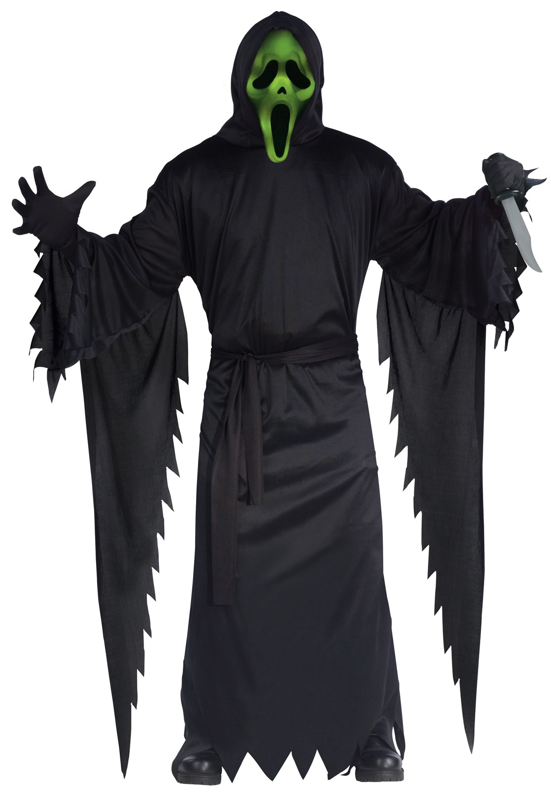 Adult Light Up Ghost Face Costume