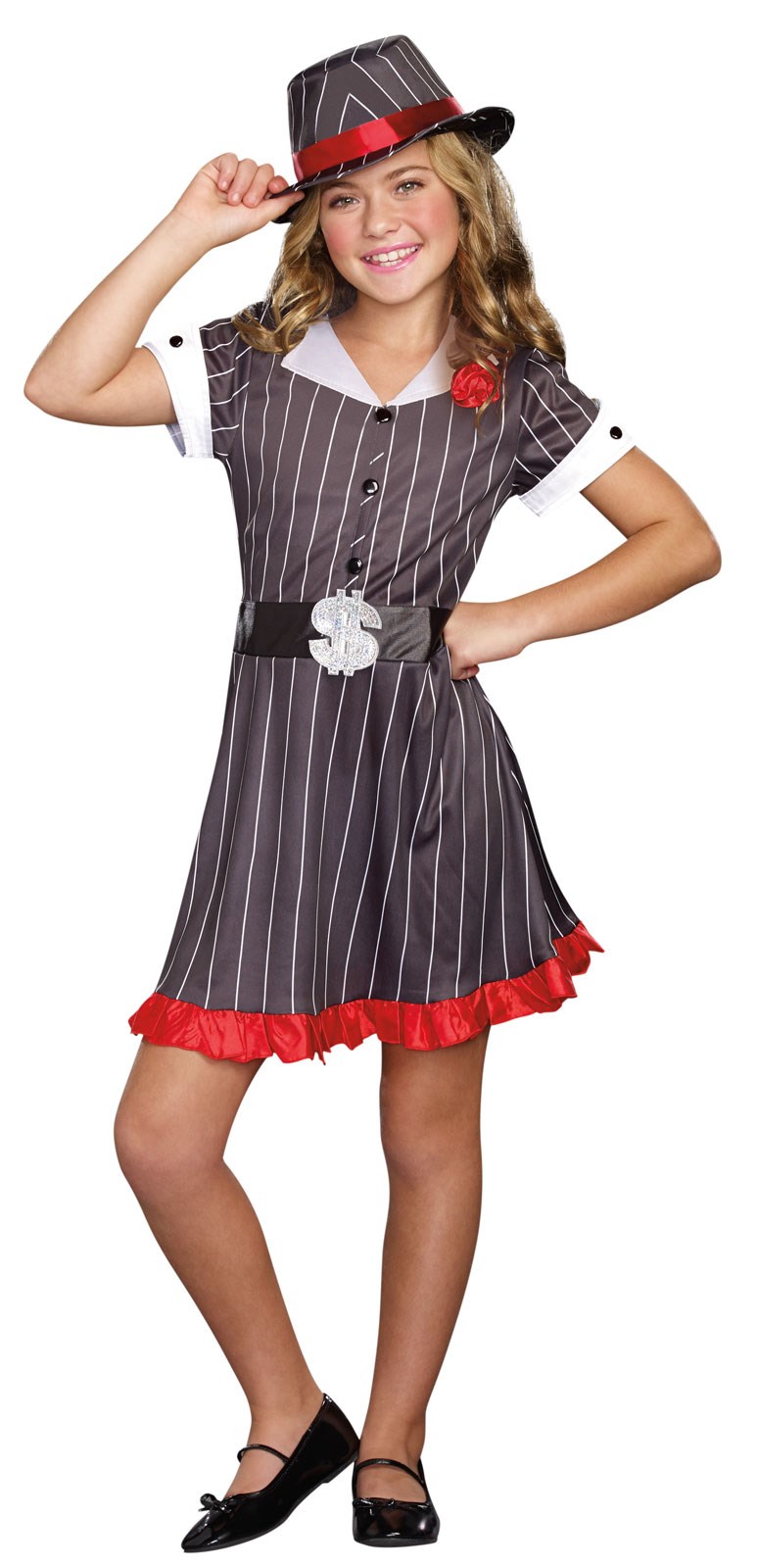 Ally Capone Gangster Costume For Girls