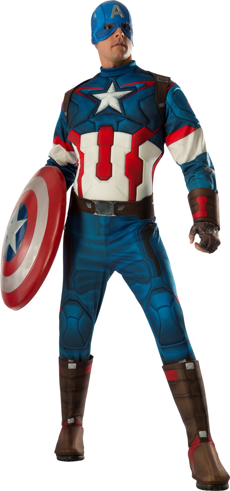 Avengers 2 - Age of Ultron:  Deluxe Captain America Costume For Men