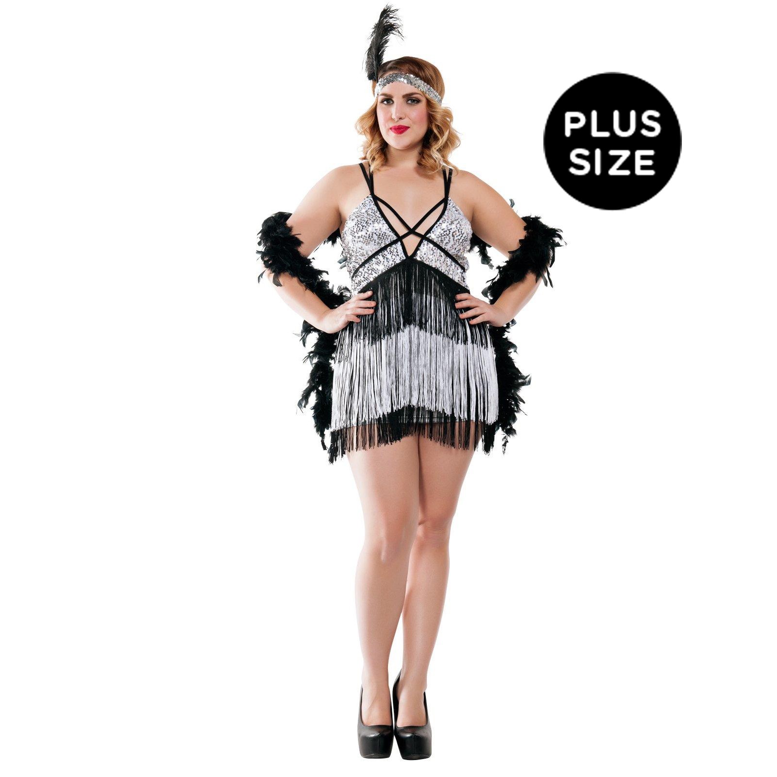 Boardwalk Flapper Costume for Plus Size Women