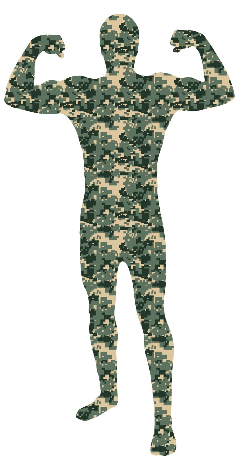 Camouflage Skin Suit for Adults
