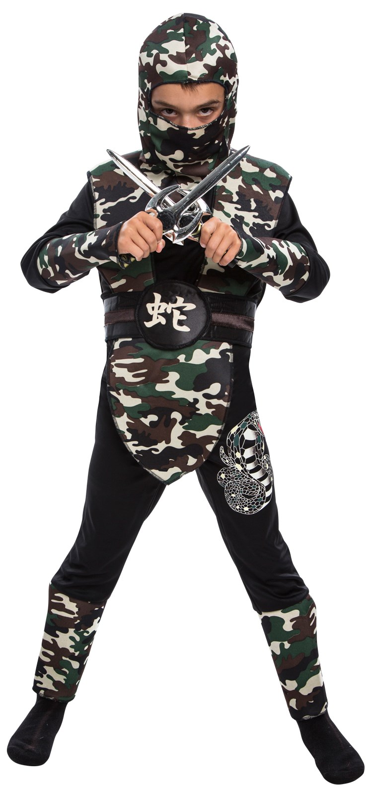 Childrens Camouflage Ninja Costume
