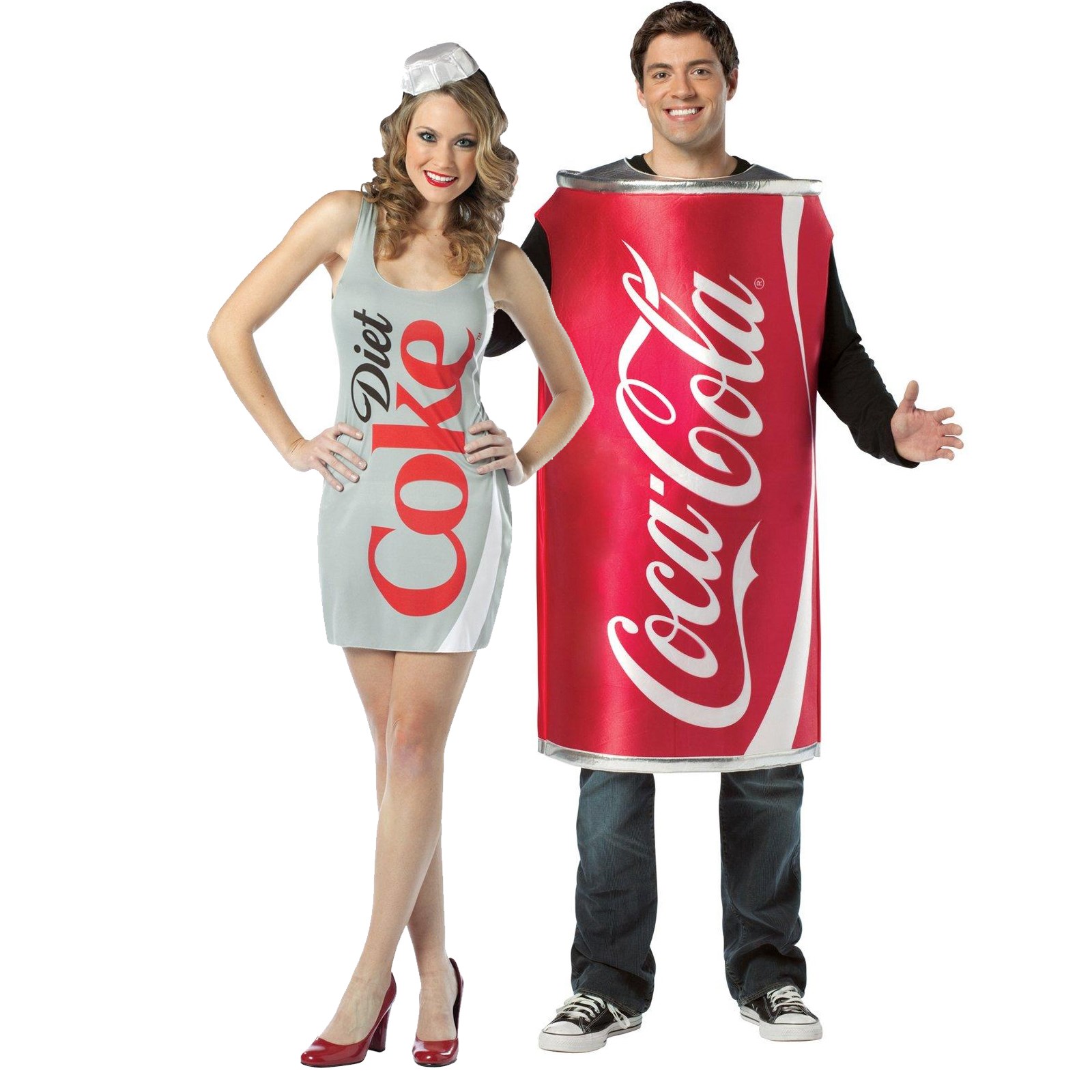 Coke & Diet Coke Couples Costume For Adults