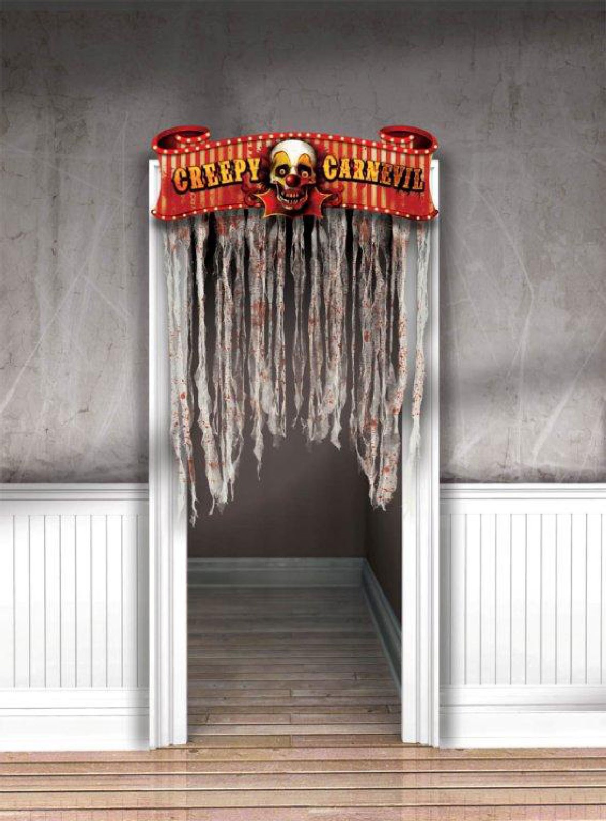 Creepy Halloween Carnival Doorway Curtain