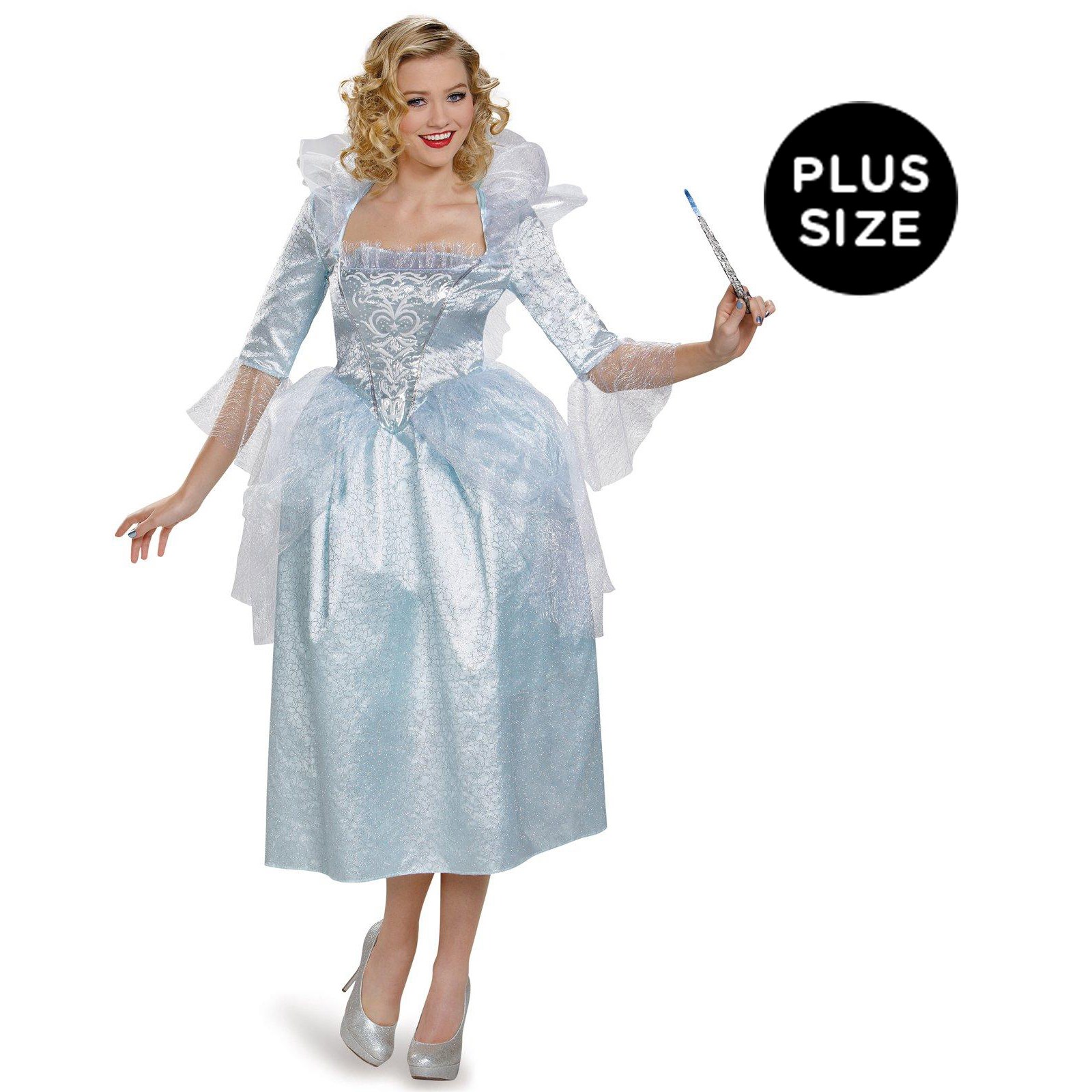 Disney Cinderella Movie: Fairy Godmother Plus Size Costume For Women