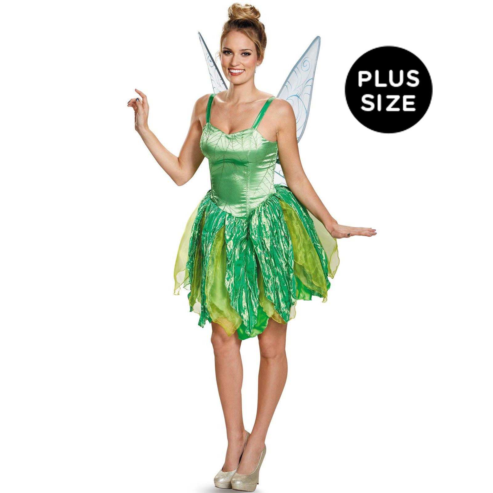 Disney Fairies Womens Plus Size Tinker Bell Prestige Costume