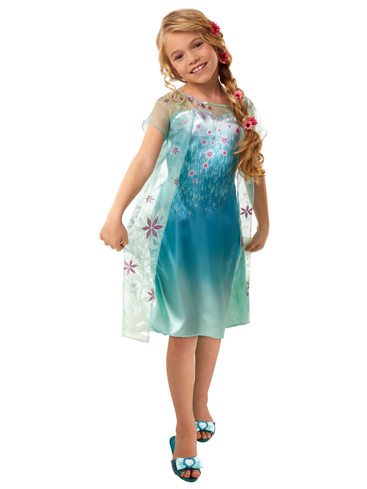 Disney Frozen Fever Girls Elsa Dress