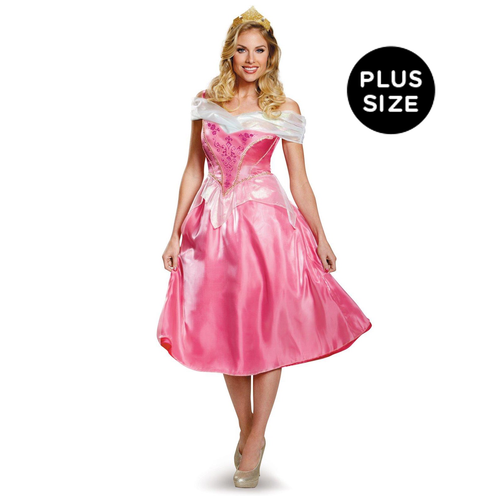 Disney Princess Womens Deluxe Plus Size Aurora Costume