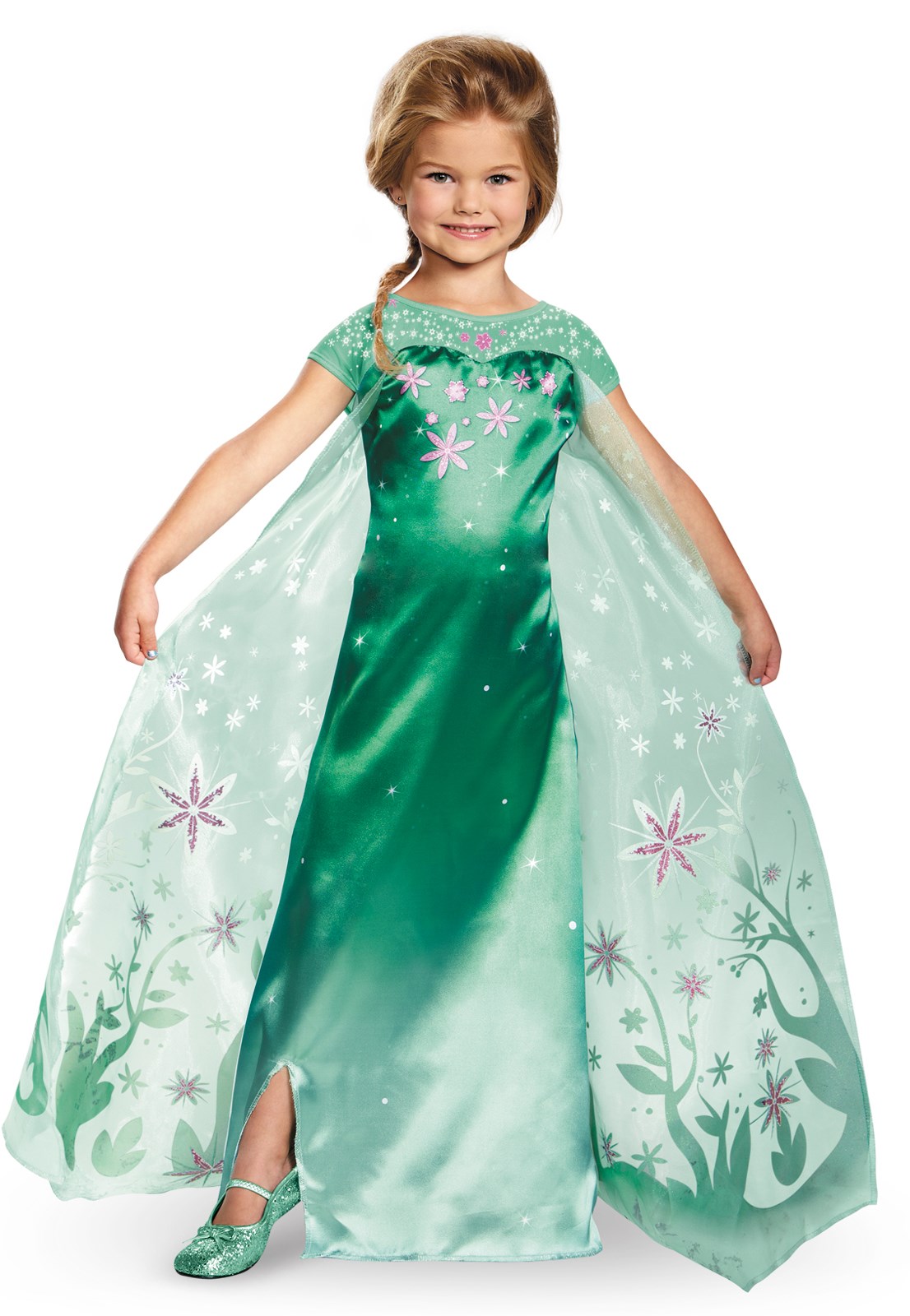 Elsa Frozen Fever Girls Deluxe Costume