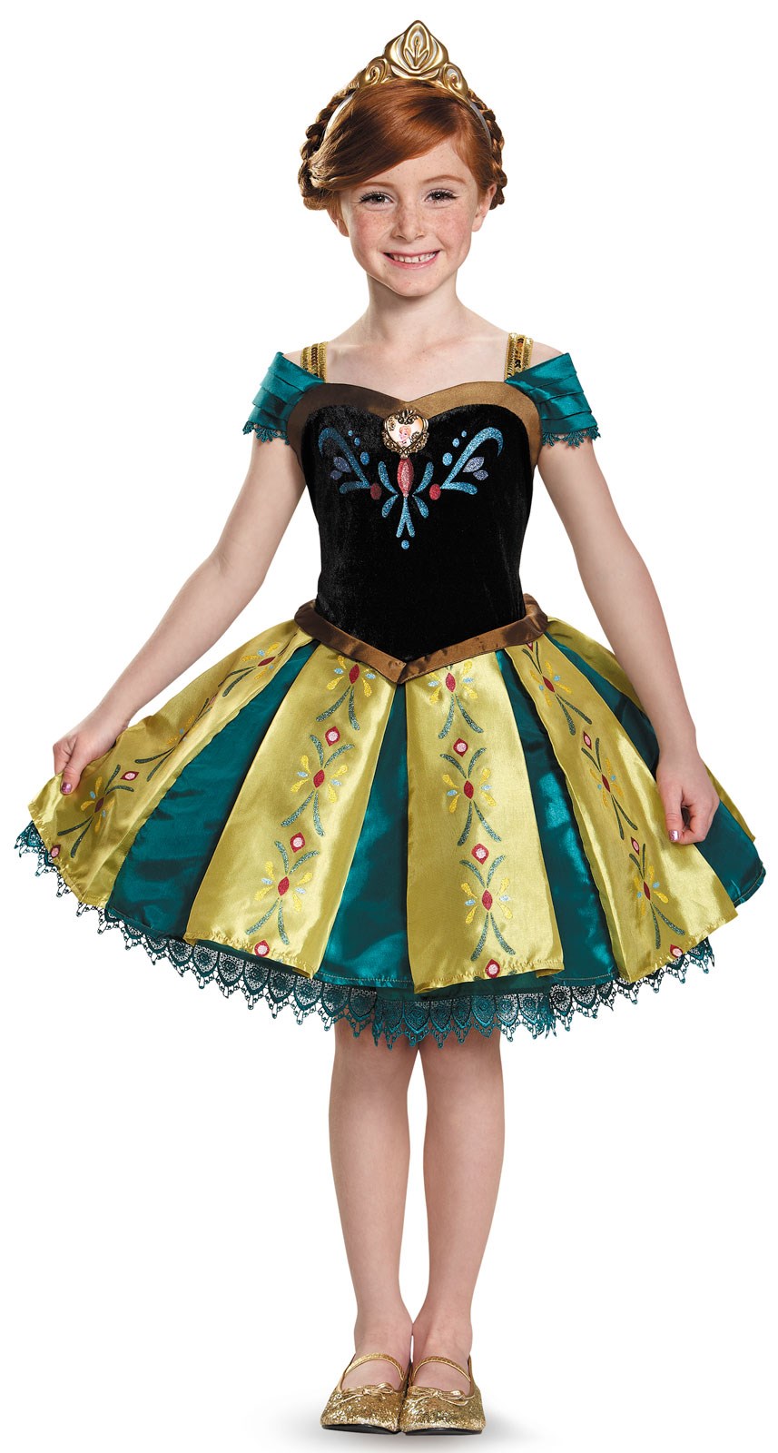 Frozen: Anna Coronation Gown Prestige Tutu Costume For Girls