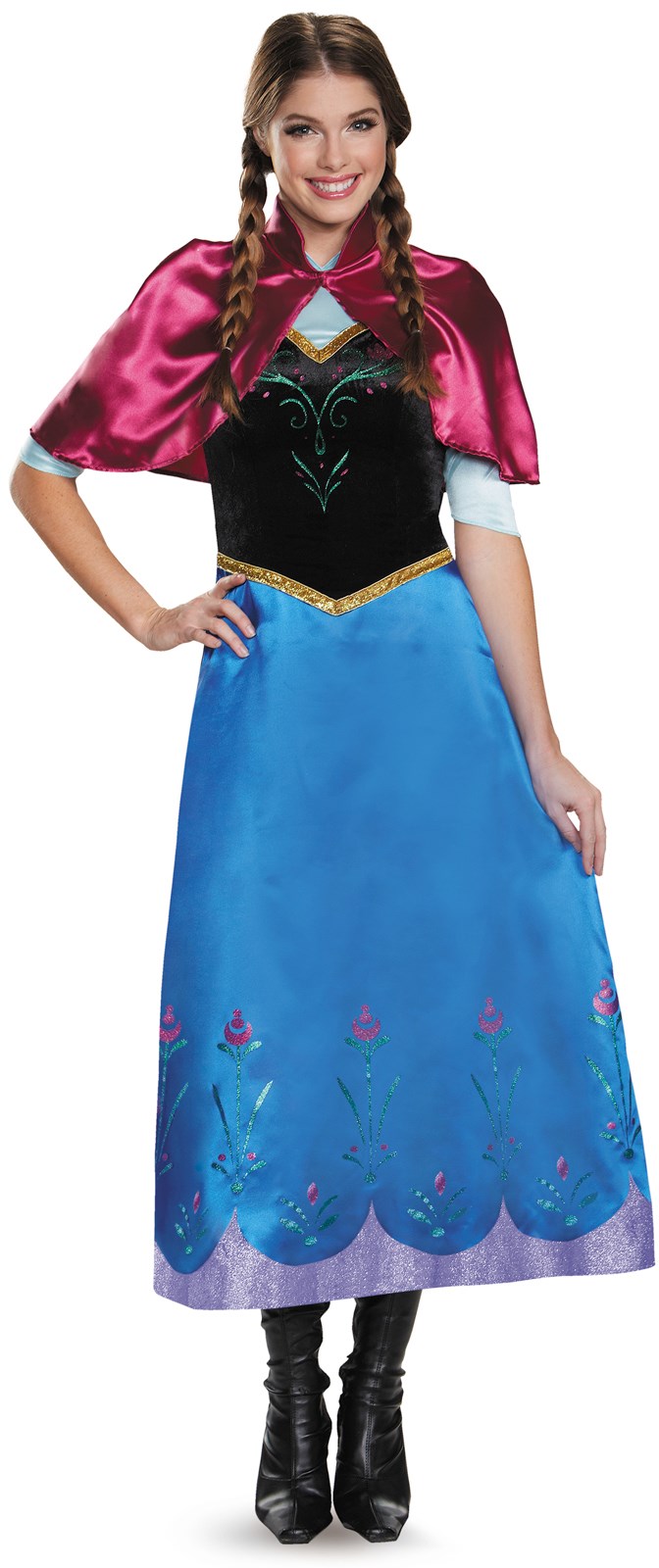 Frozen: Anna Deluxe Traveling Gown Costume For Women
