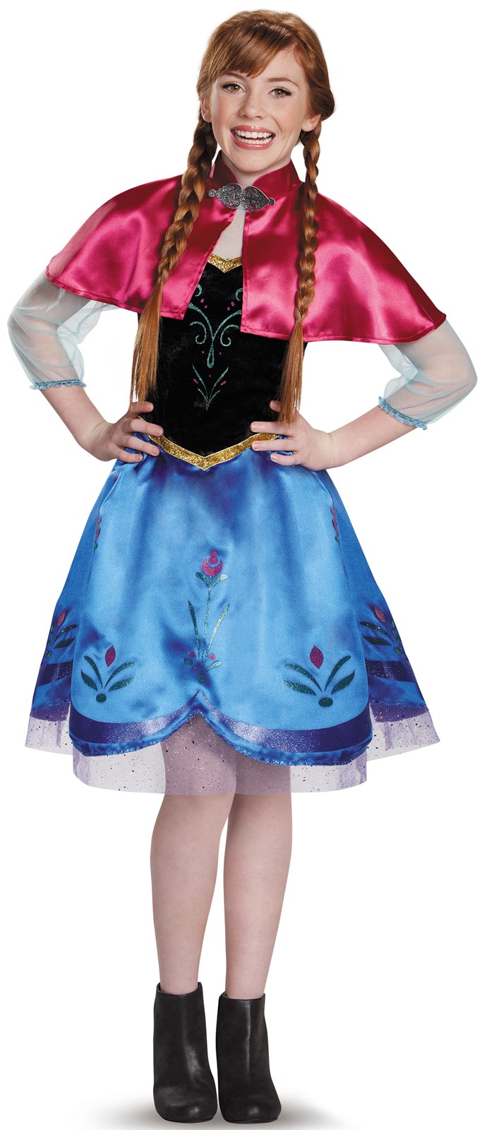 Frozen: Anna Traveling Gown Costume For Tweens