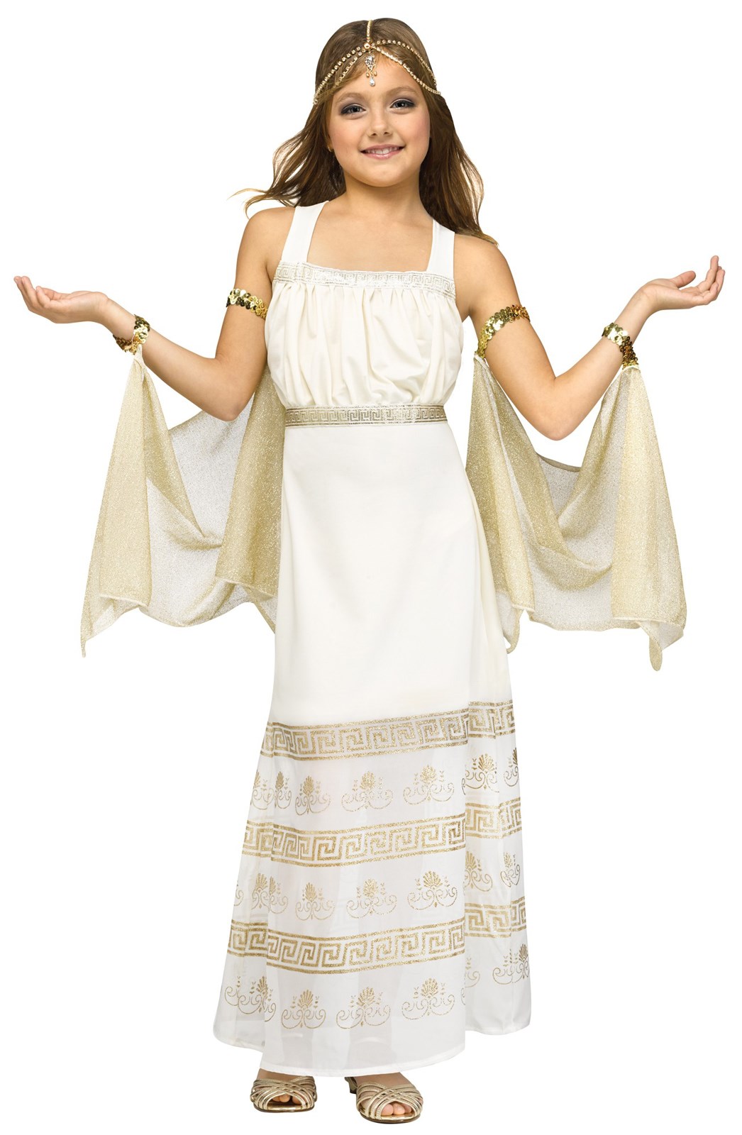 Girls Golden Goddess Costume