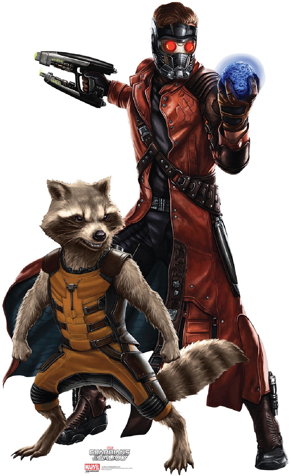 Guardians of the Galaxy - Starlord & Rocket Cardboard Stand Up 6.25