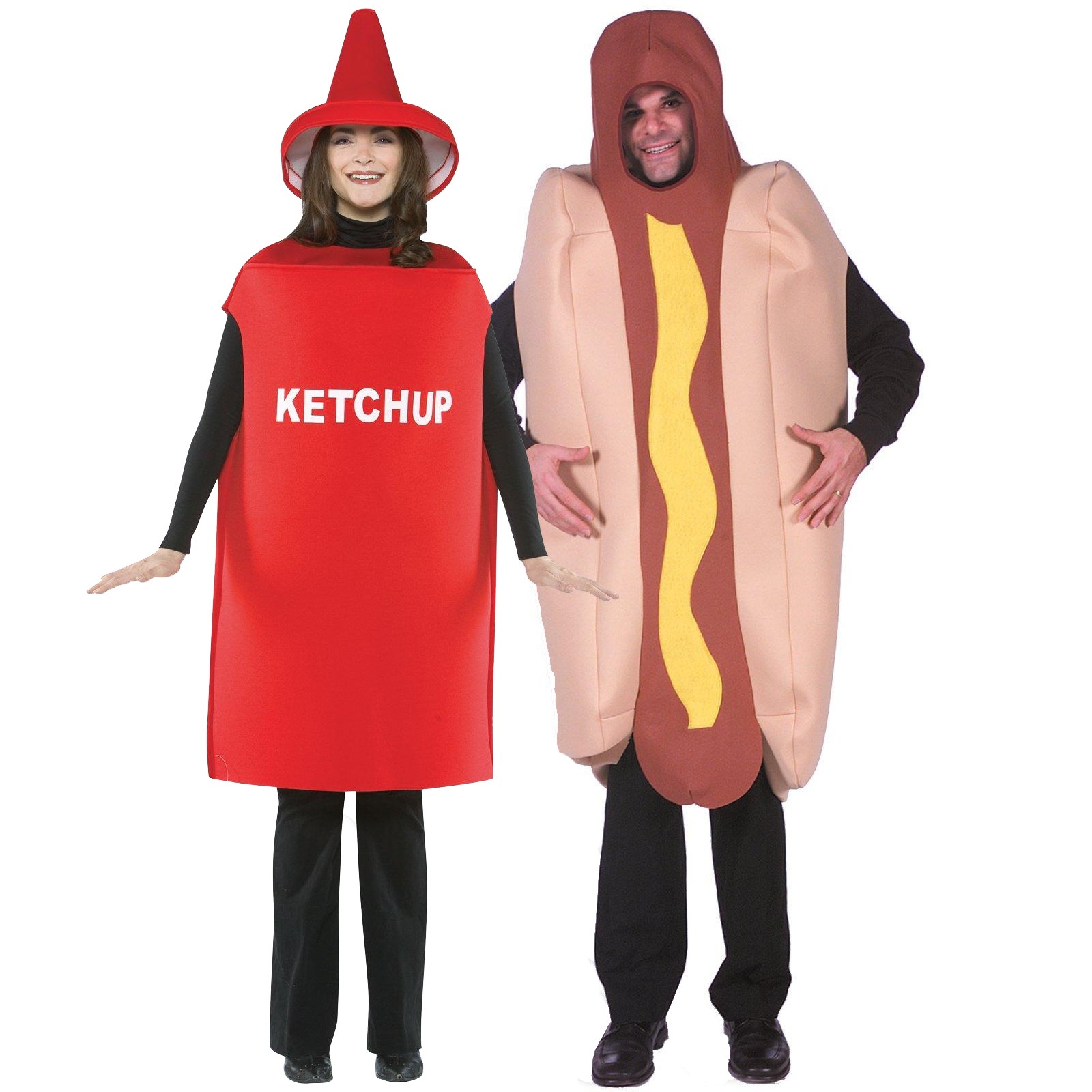 Hot Dog & Ketchup Adult Couples Costume
