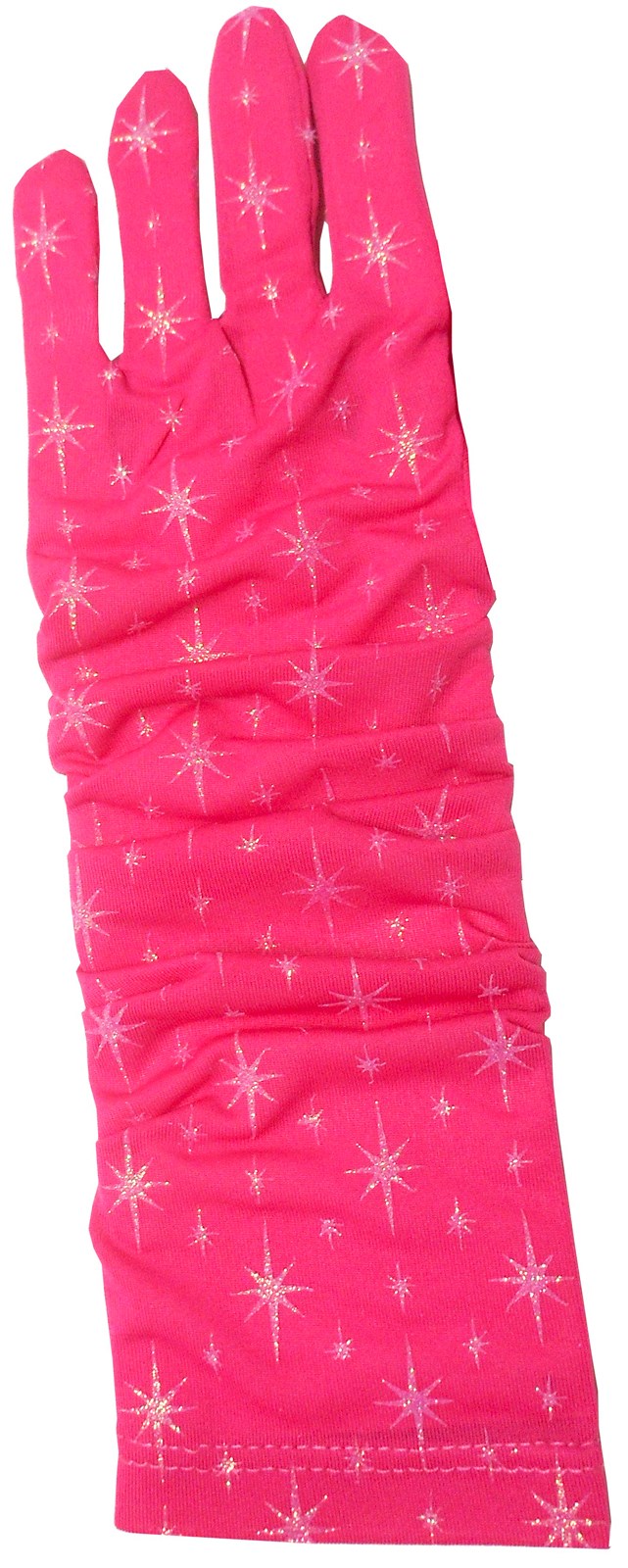 Hot Pink Glitter Gloves For Girls