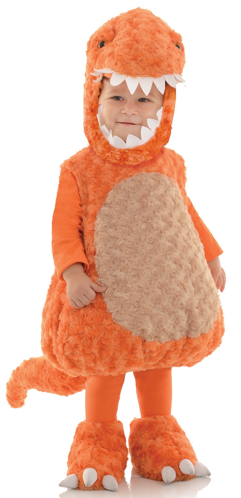 Kids Orange T-Rex Costume
