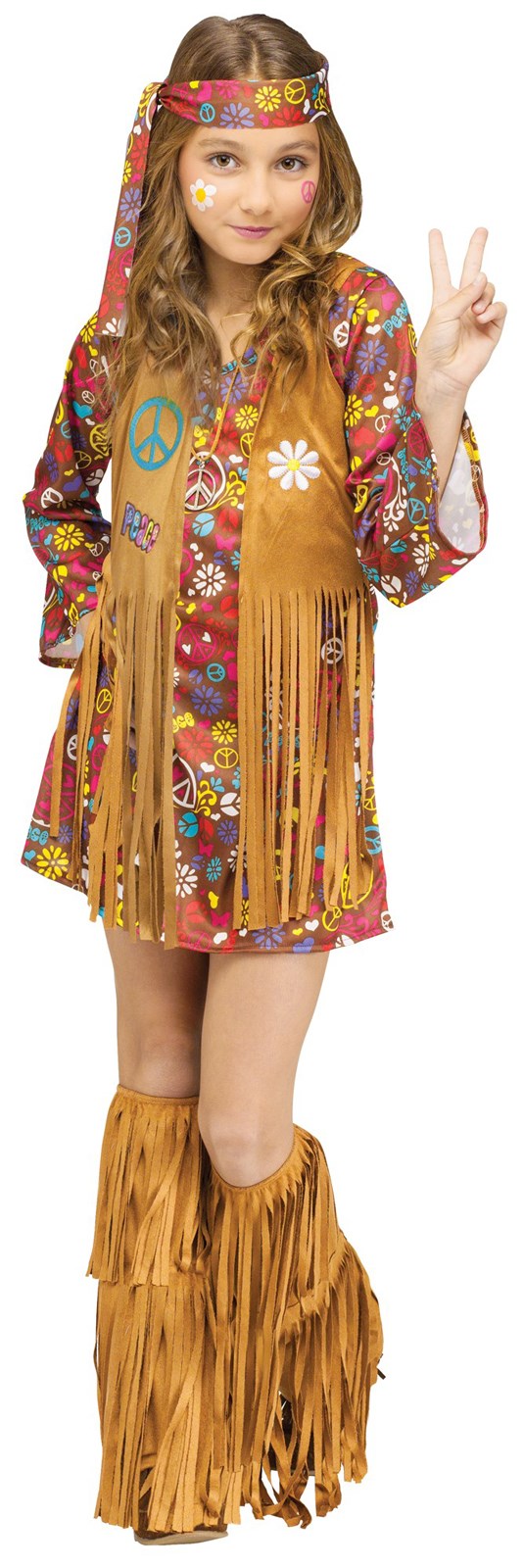 Kids Peace and Love Hippie Costume