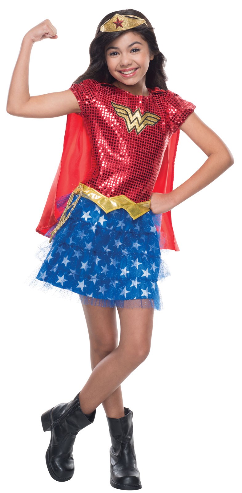 Kids Wonder Woman Sequin Costume
