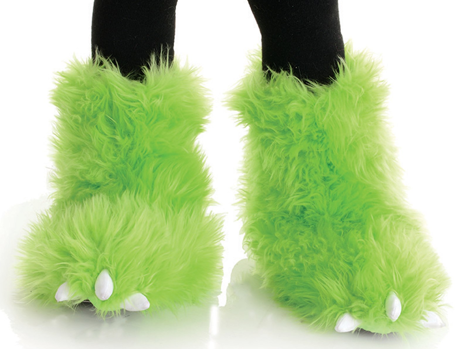 Neon Green Monster Boots For Kids