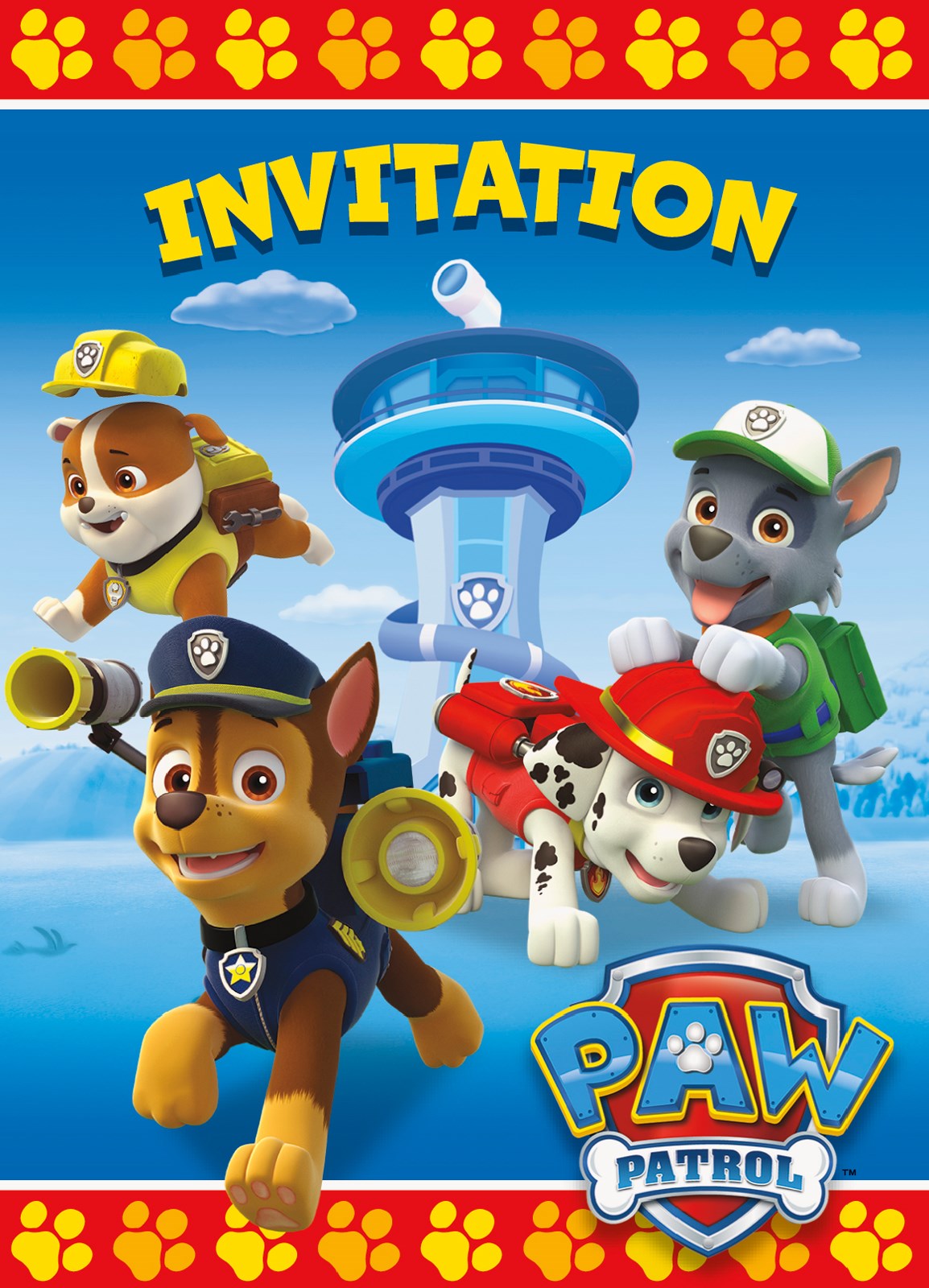 PAW Patrol Invitations 8