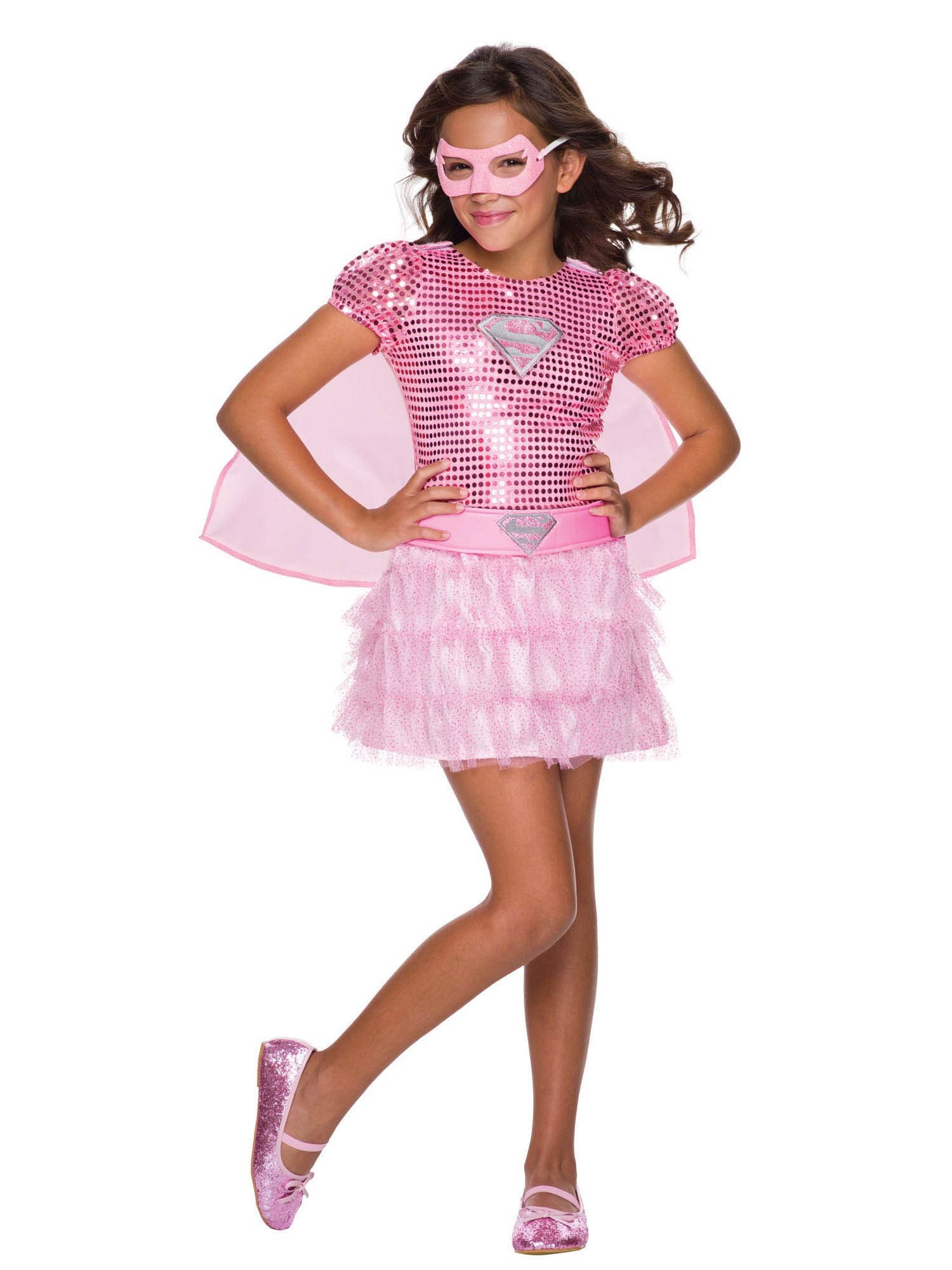 Pink Sequin Toddler Supergirl Costume