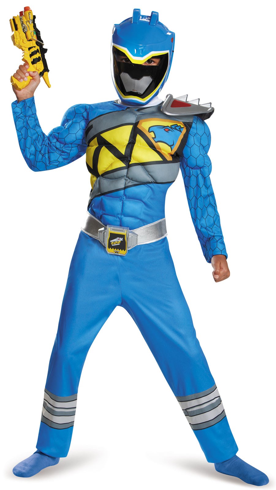 Power Rangers Dino Charge: Boys Blue Ranger Muscle Costume
