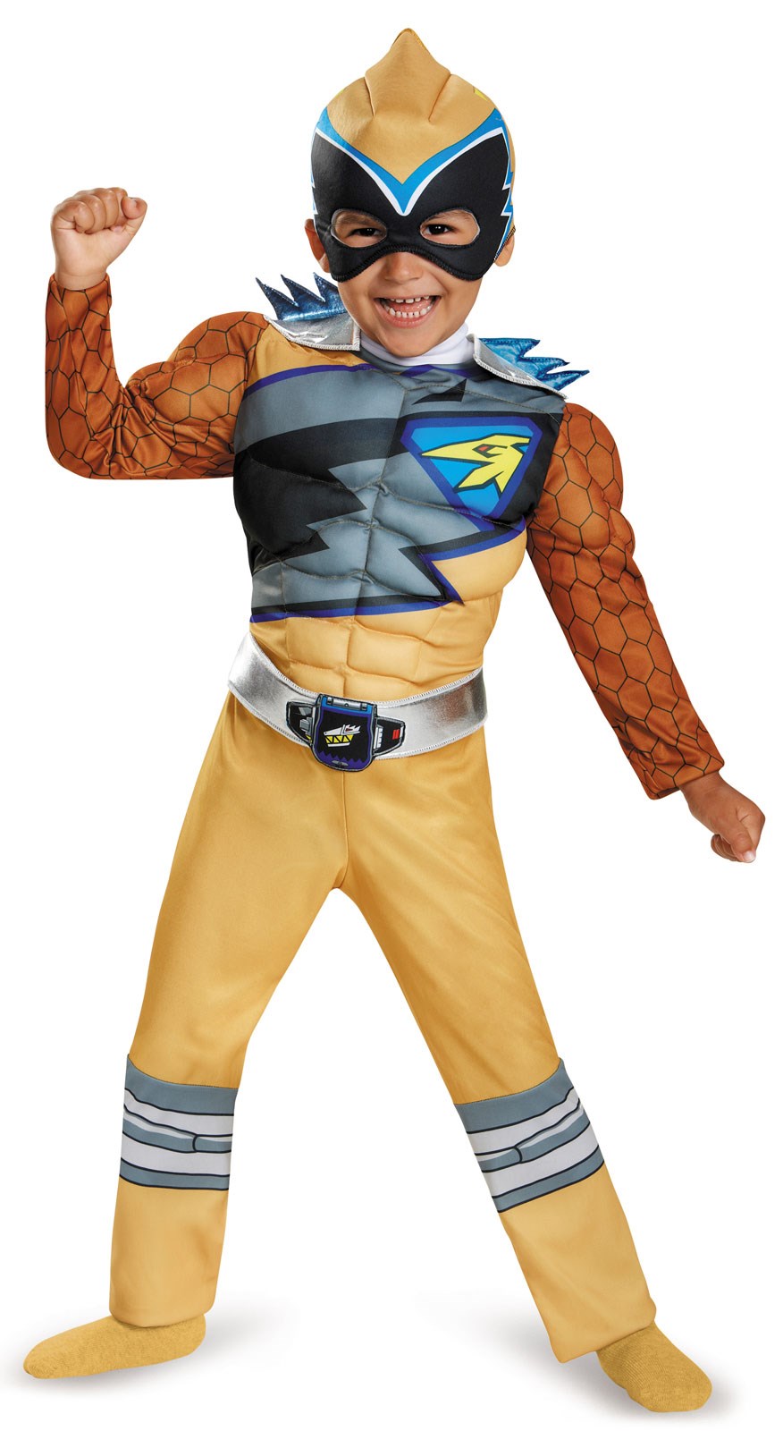 Power Rangers Dino Charge: Gold Ranger Muscle Costume For Kids