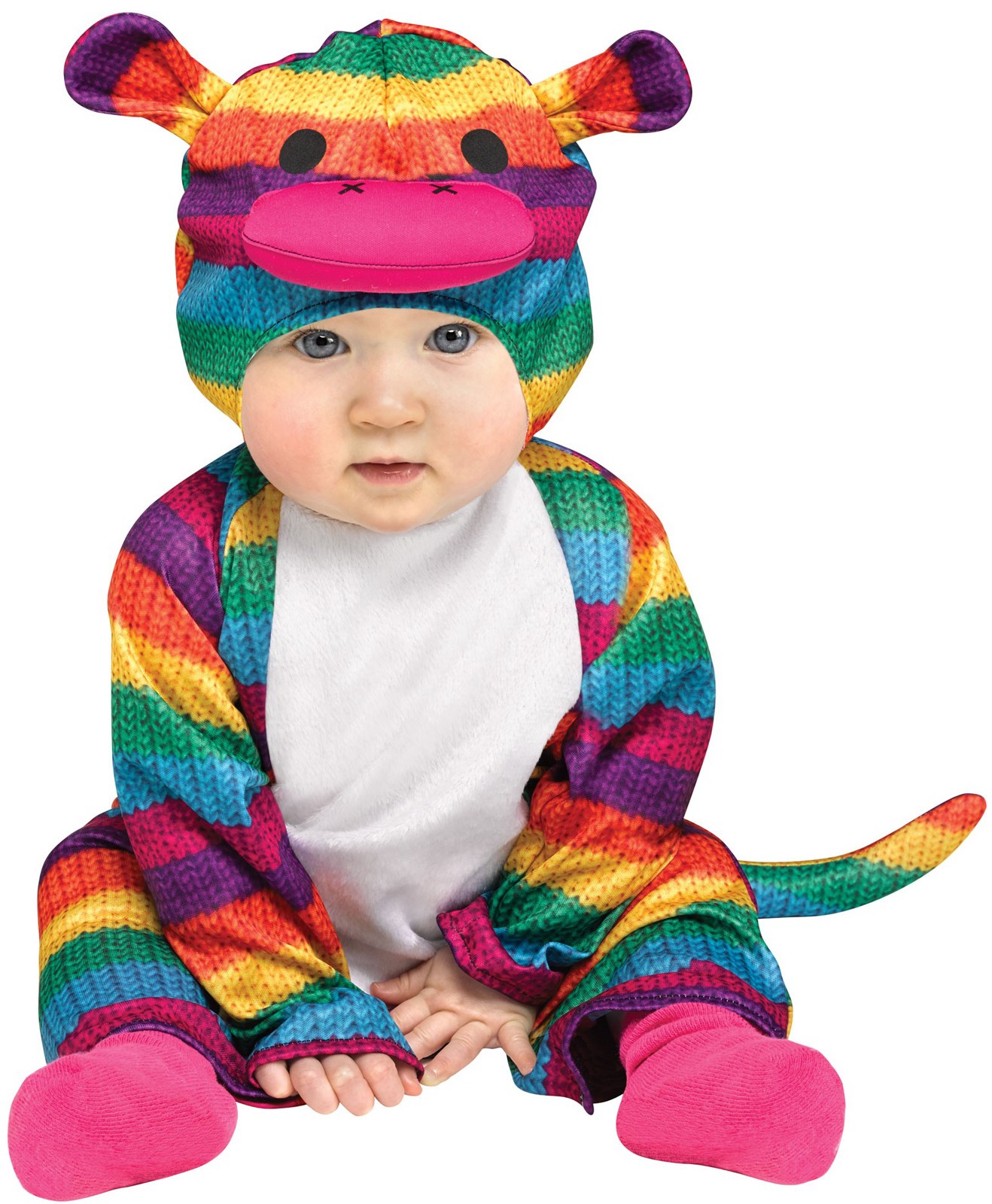 Rainbow Sock Monkey Costume For Toddlers
