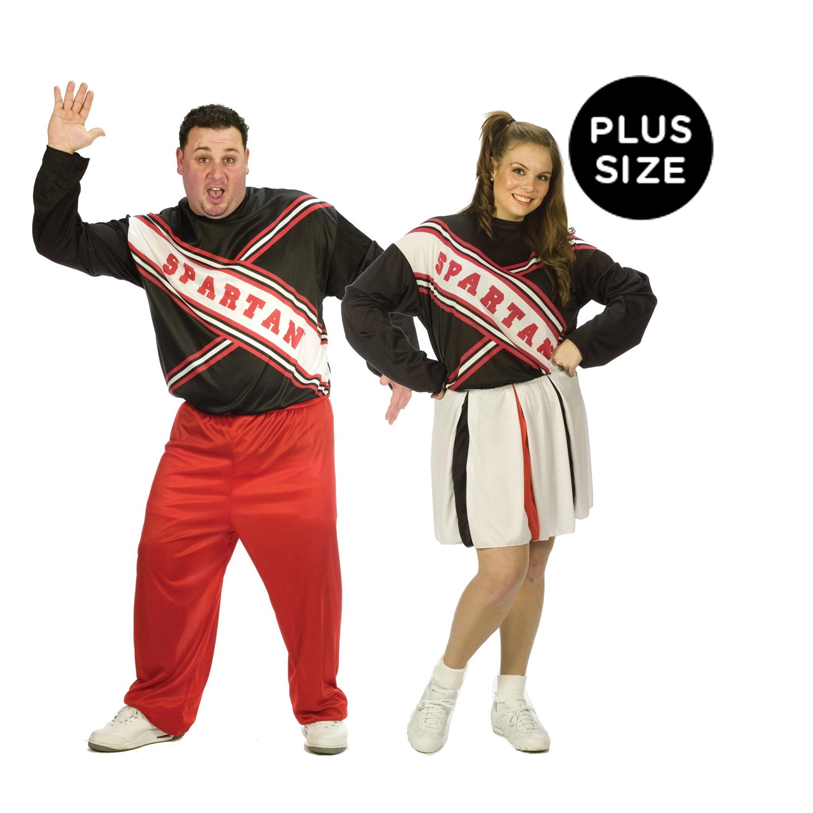 SNL Spartan Cheerleaders Adult Couples Plus Size Costume