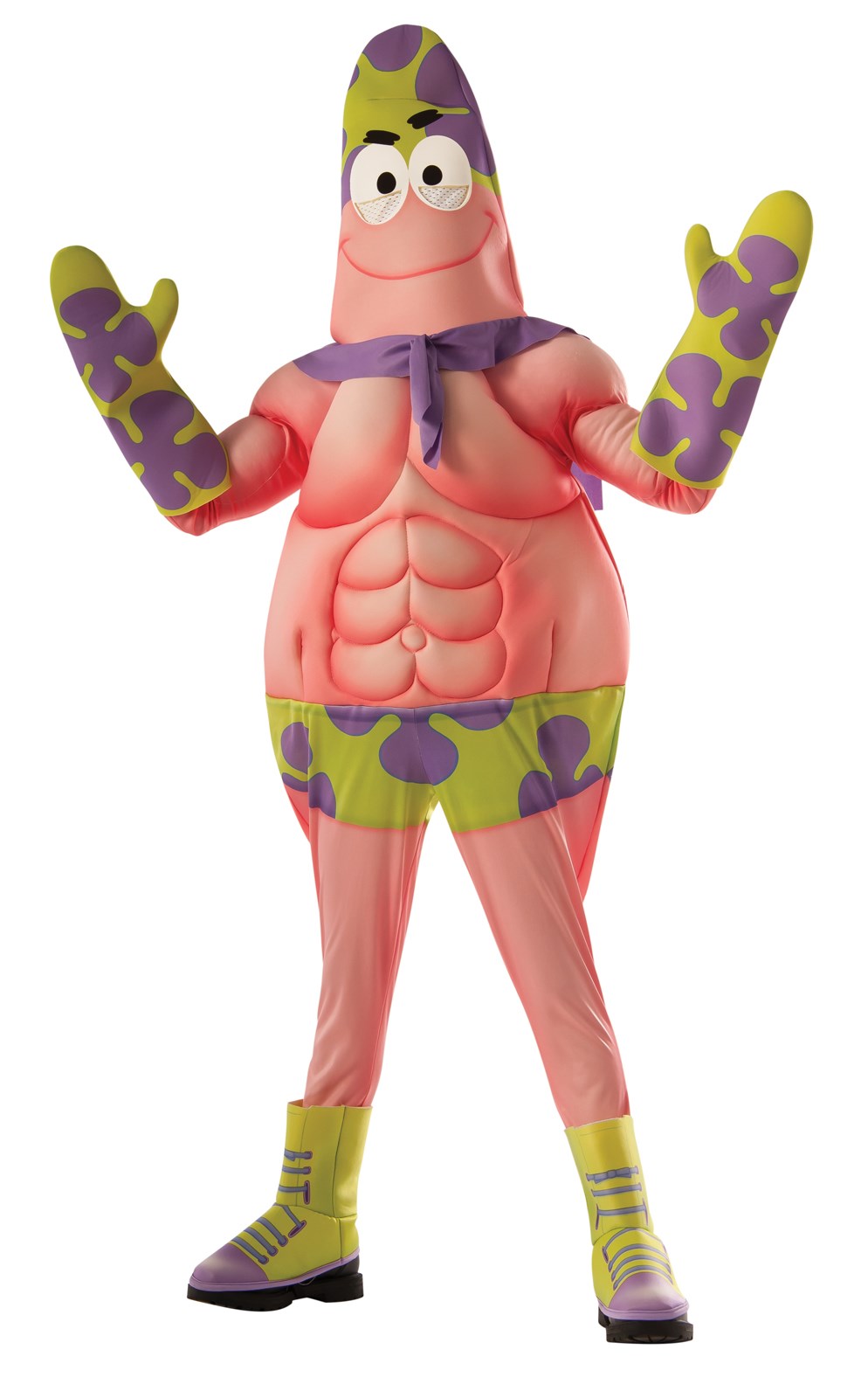SpongeBob Movie: Patrick Star Muscle Chest Costume For Kids