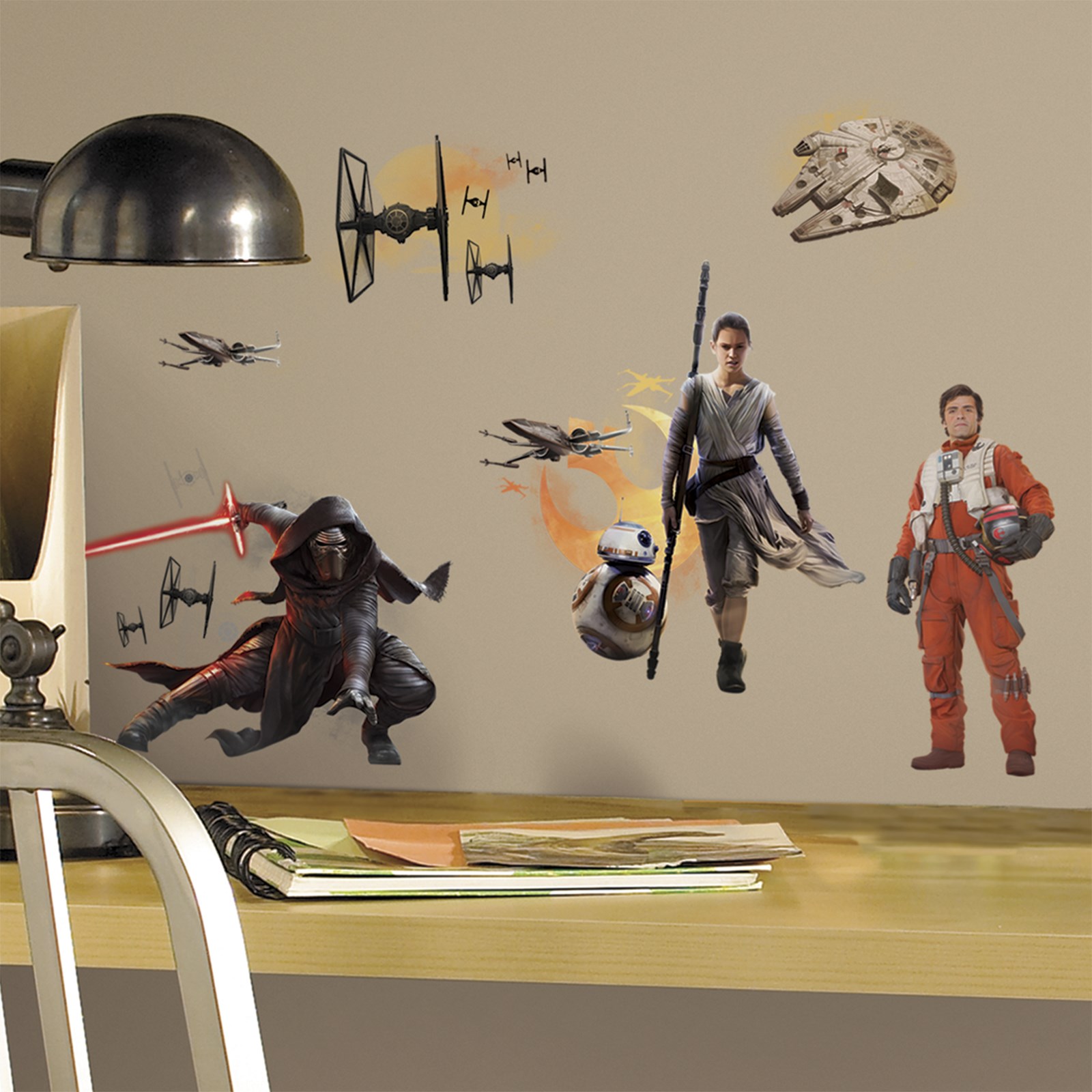 Star Wars 7 Characters Peel and Stick Wall Decals