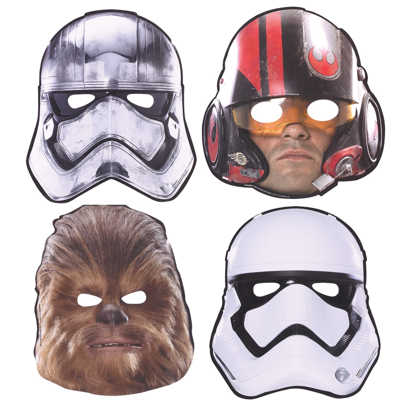 Star Wars 7 Paper Masks