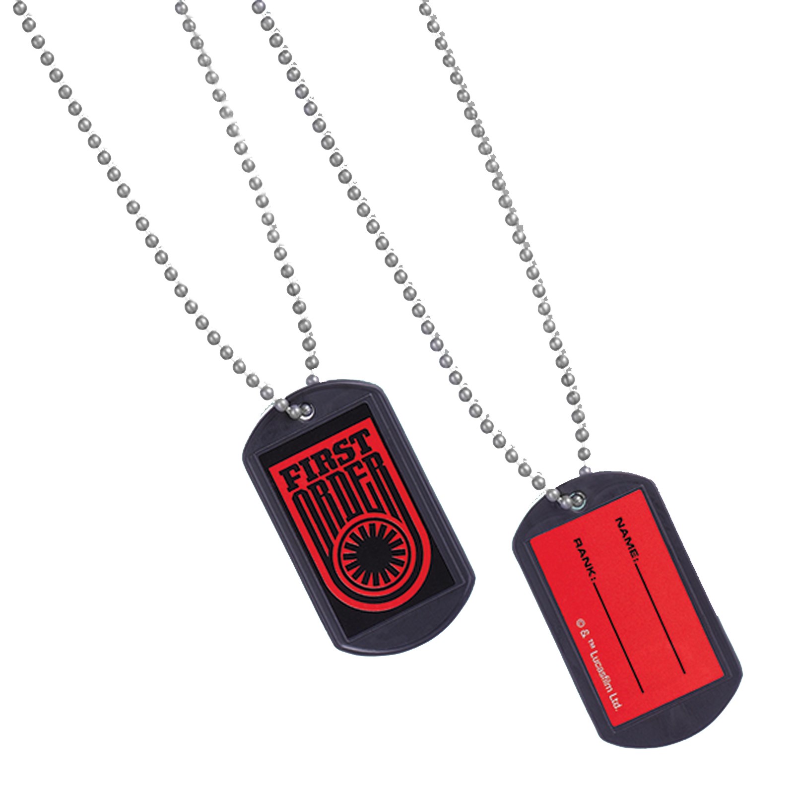 Star Wars 7 Plastic Dog Tags with Sticker