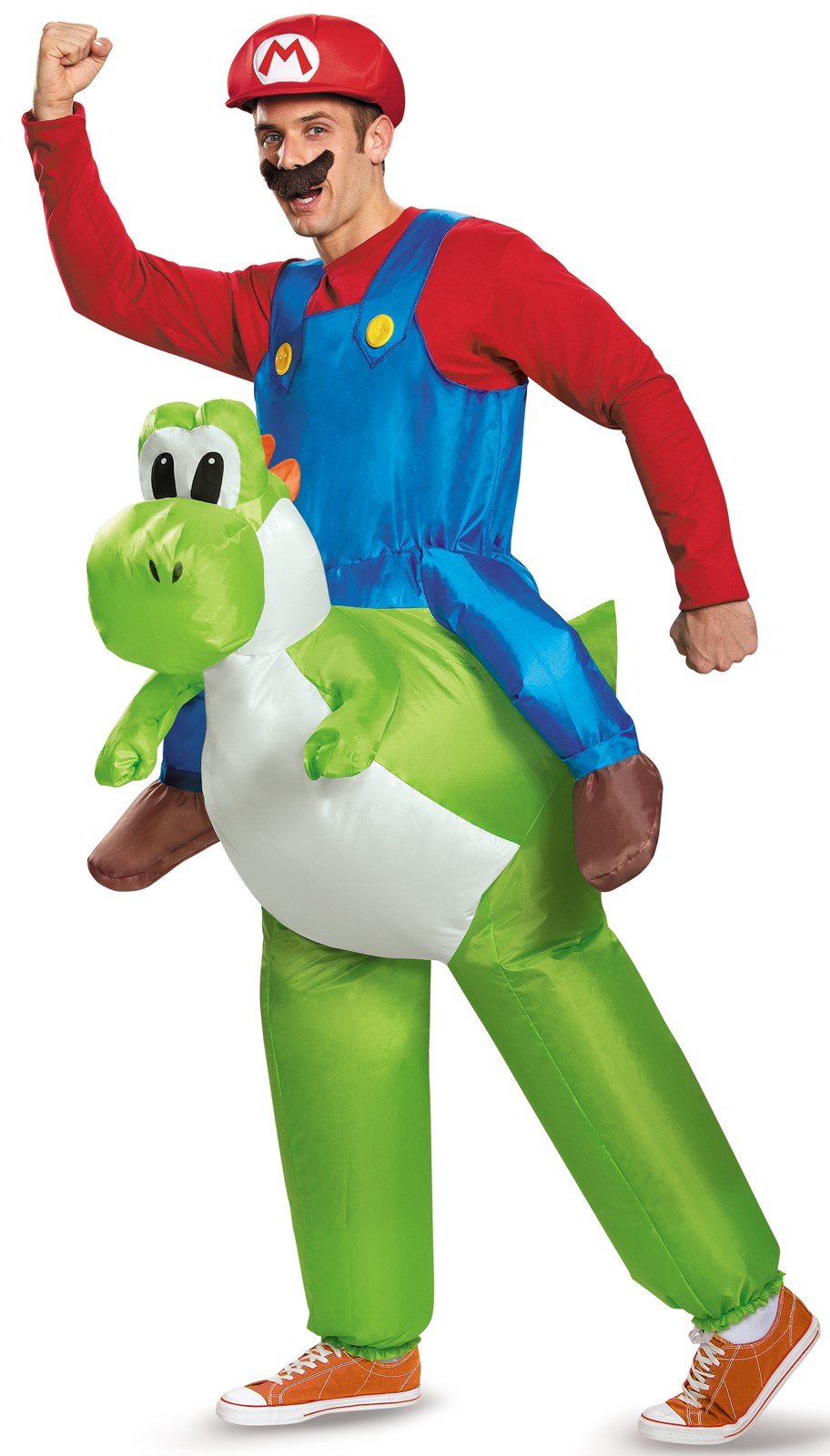 Super Mario Bros: Inflatable Adult Mario Riding Yoshi Costume