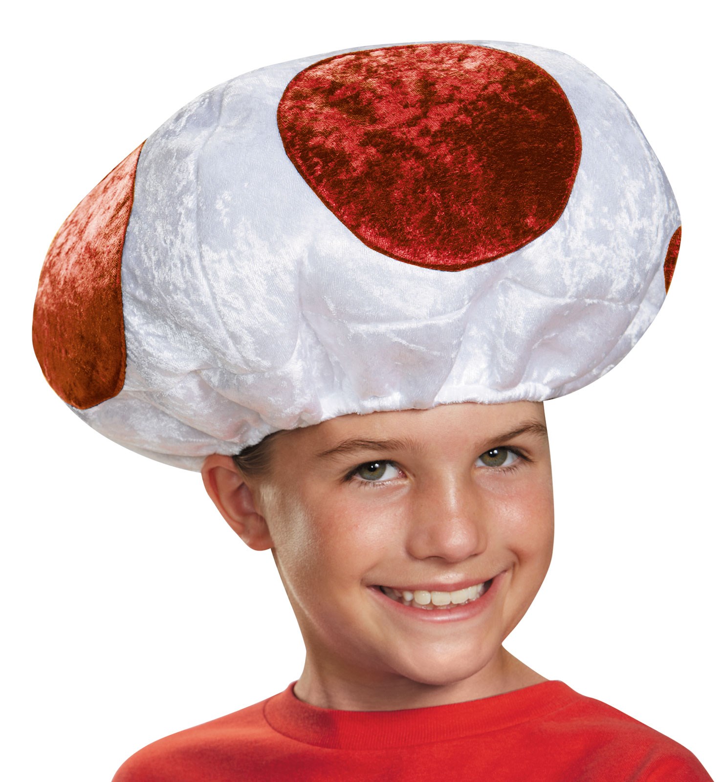 Super Mario Bros: Red Mushroom Hat For Kids