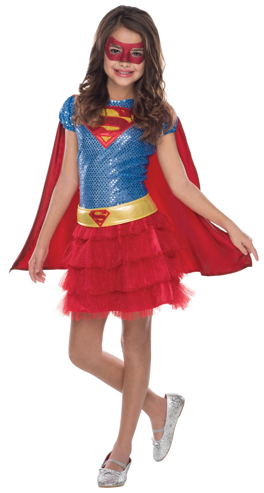 Supergirl Sequin Costume For Girls