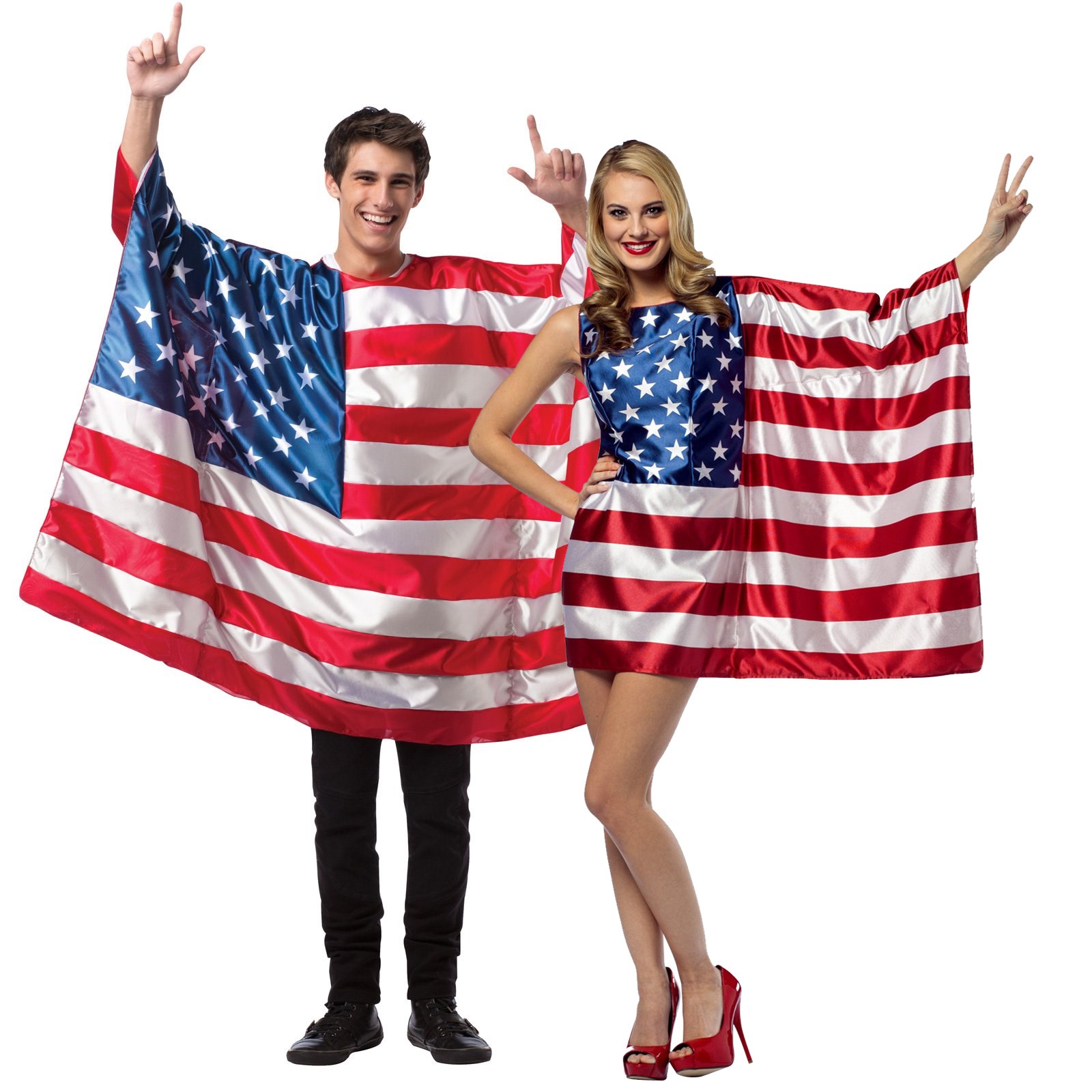 USA Flags Couples Costume For Adults