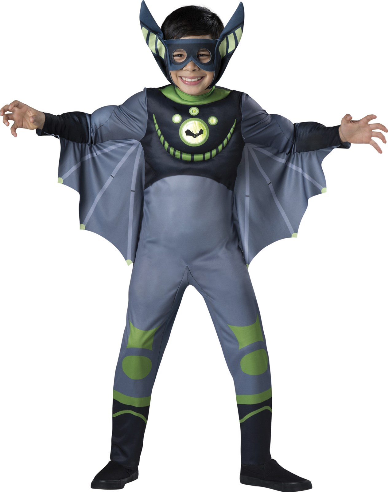 Wild Kratts Quality Bat Green Costume For Kids