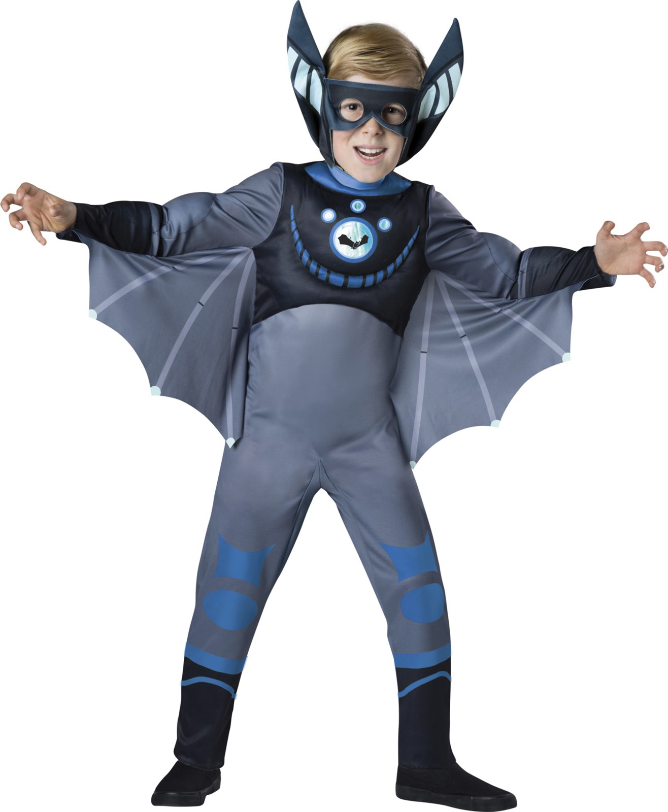 Wild Kratts Quality Blue Bat Costume For Boys