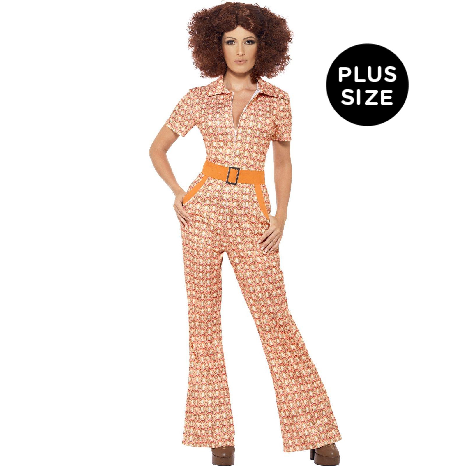 Womens Plus Size Authentic 70s Chic Costume