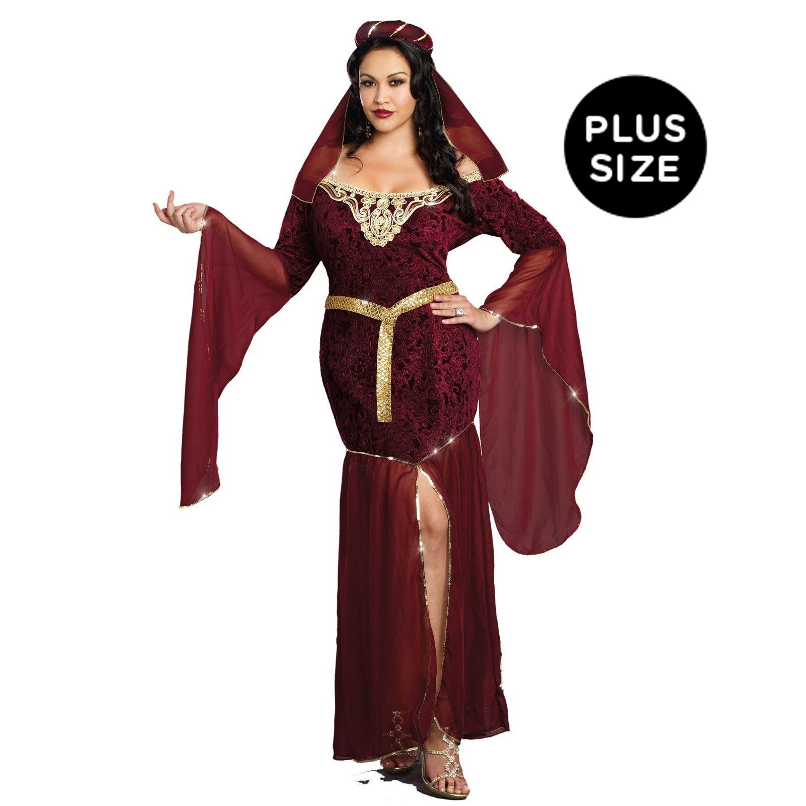 Womens Plus Size Medieval Enchantress Renaissance Costume