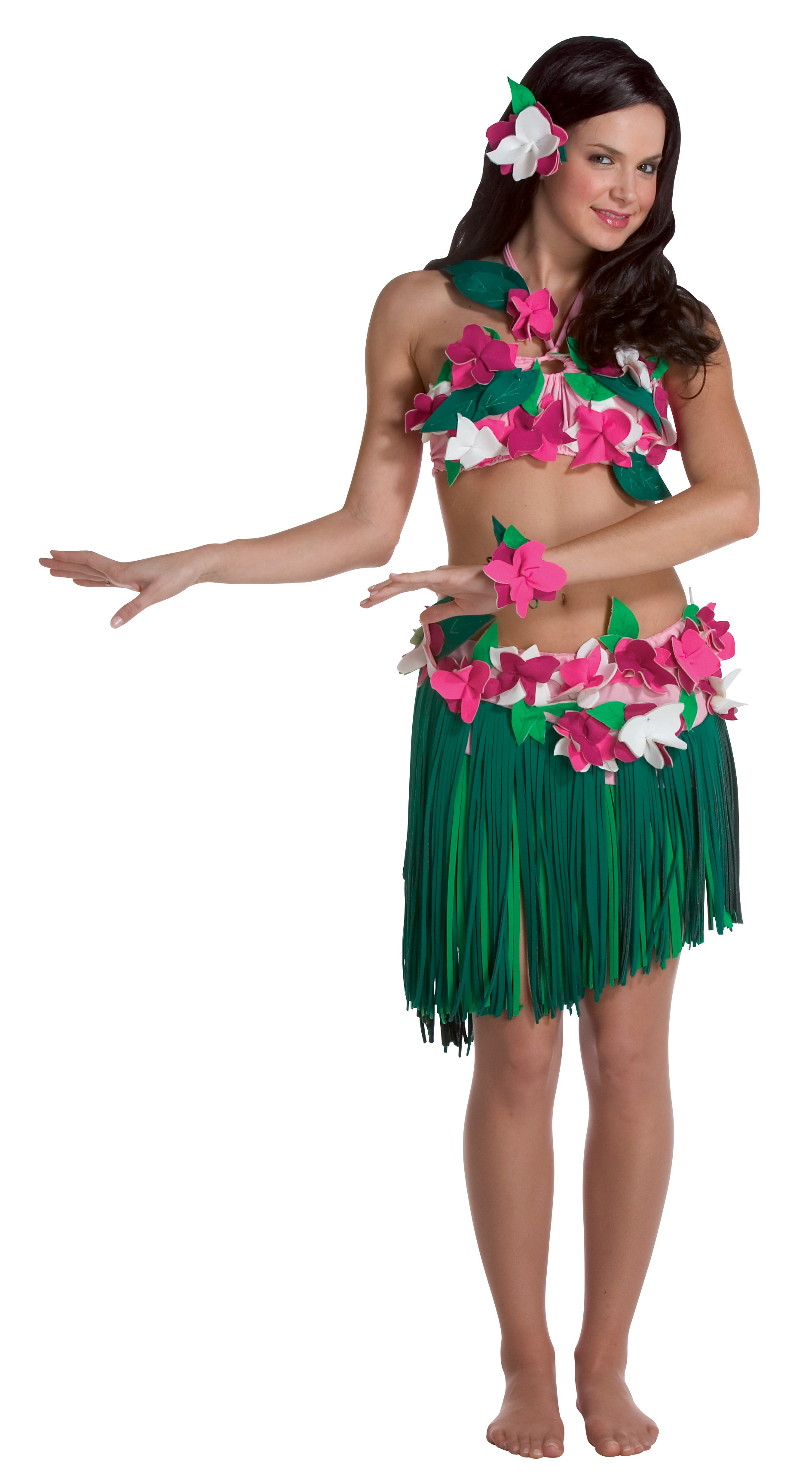 Прическа для девочки на гавайскую вечеринку